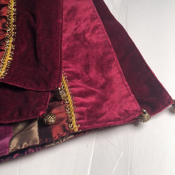 Set of four Fall fancy velour multicolored table sitting fancy table placemats - Picture 11 of 13